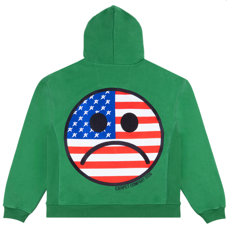 AmericanSadHoodieGreen1.webp Carpetco American Sad Hoodie Green