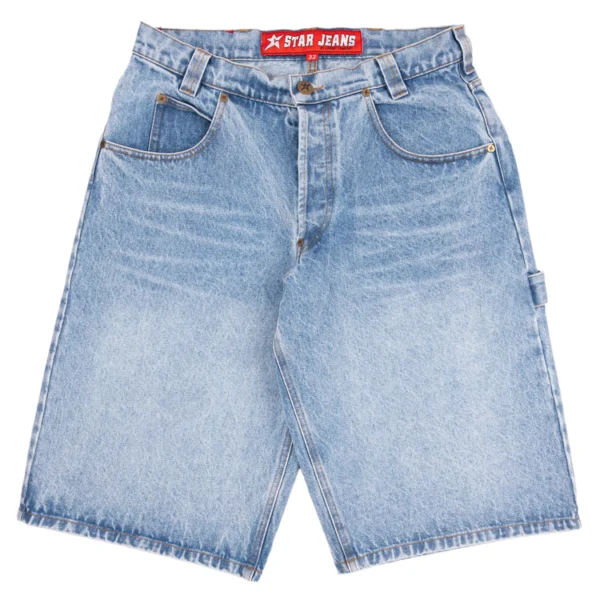 Carpetco C-Star Washed Denim Shorts 