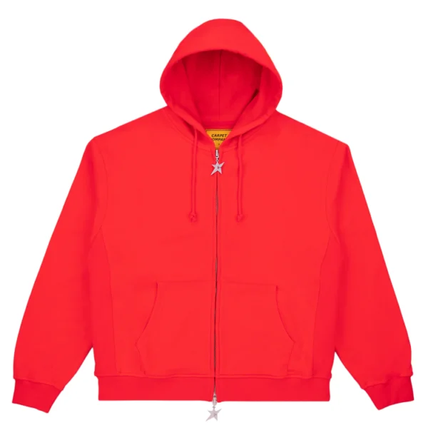 Carpetco C-Star Double Zip Hoodie Red 