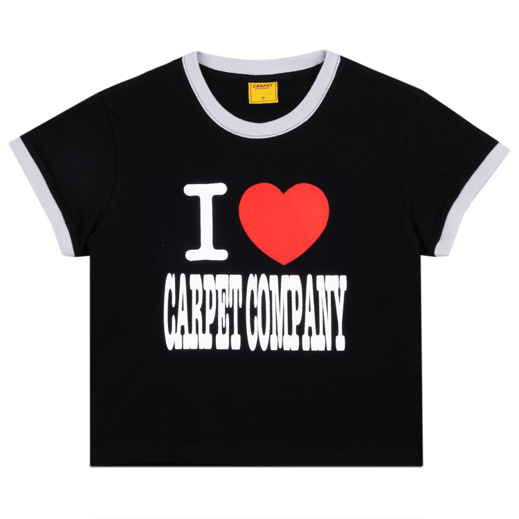 ILoveCarpetTeeBlack1.webp Carpet Shirt I Heart Carpet Girls Tee