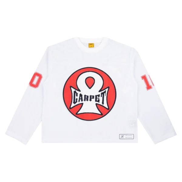 Carpetco Iron Ankh Long Sleeve Jersey White 