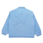 Carpetco Pinstripe Denim Work Jacket Blue  - Image 3