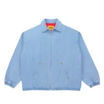 Carpetco Pinstripe Denim Work Jacket Blue 