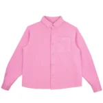 Carpetco Rhinestone Button Up Pink Jacket
