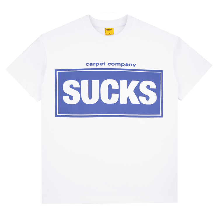 SucksTeeWhite2.webp Carpetco Sucks Tee White